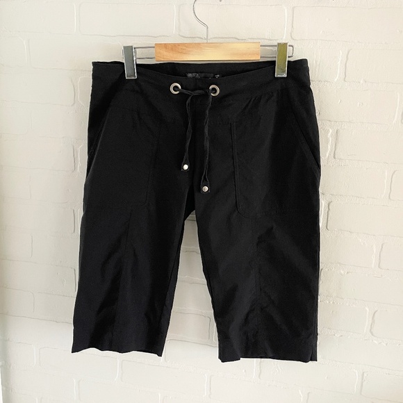 prAna Bliss Knickers Women's-Black Pockets Activewear Trekking Hiking Sz S - Picture 3 of 10
